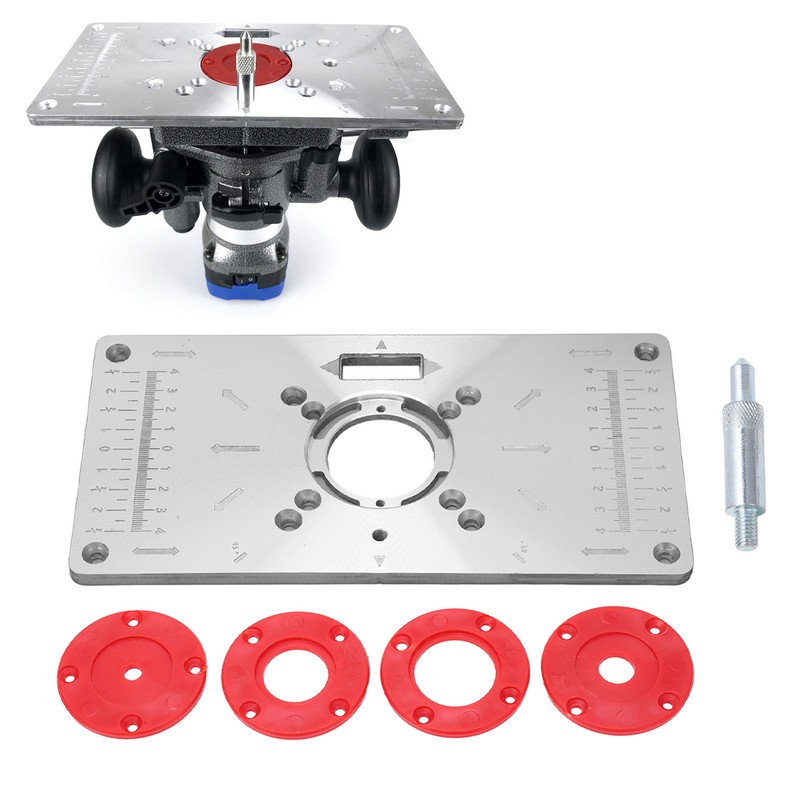 Aluminium Router Table Insert Plate for Woodworking Benches Milling Trimming