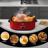 22-Quart Electric Roaster Oven with Removable Pan and Self-Basting Lid,
