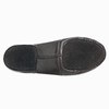 Black Slip-on Jazz Shoes Elastic Leather Sole Dance for Men