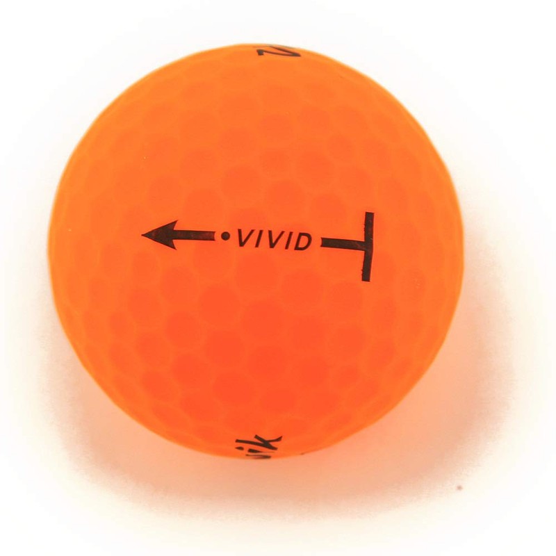 Volvik Vivid Golf Balls x Sleeve of 3 (Sherbert Orange)