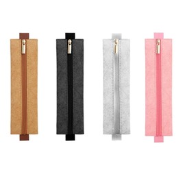 Naisfe Pen Holder for Notebook, Zipper Journal Pen Holder with Elastic Band, Notebooks, Binders, Planners, Tablet Covers, Pen Pouch Sleeve Pencil Holder (4pcs)