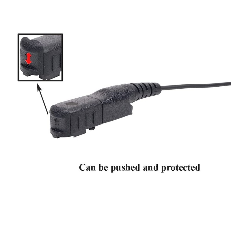 G Shape Earpiece Two Way Radio Headset 6 Pins Surveillance