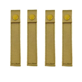 GYWHOOFT 4 Pack Tactical Webbing Straps,for Attachment Strap Heavy-Duty Snap Elastic Strap Buckle Fastener Panel Connectors Hiking Backpack Accessories for Backpacking, Camping, Hiking