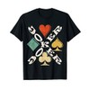 Joker Playing Cards, Spade, Heart,Diamond, Club,Casino Gift T-Shirt