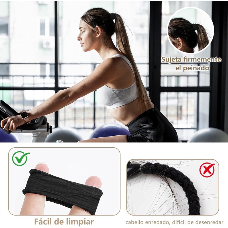 TOAO 80 Pcs Ligas para Cabello Elásticas, elegantes lazos para