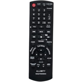 ALLIMITY N2QAYB000643 Remote Control Replacement for Panasonic HiFi System SCHC55 SC-HC55DB SC-HC55DBEBK SC-HC55 SCHC55DB SCHC55DBEBK