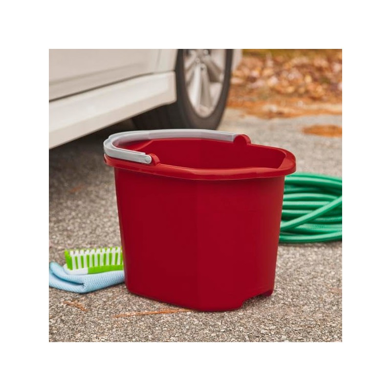 STERILITE 11215806 16Qt Red Dua Spout Pail