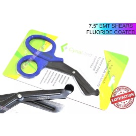 CYNAMED 7.5" EMT PARAMEDIC SHEARS SCISSORS NON-STICK FLUORIDE COATED SERRATED GERMAN