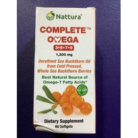 Nattura COMPLETE OMEGA 3-6-7-9 * Highest Quality, Pure Sea Buckthorn Oil