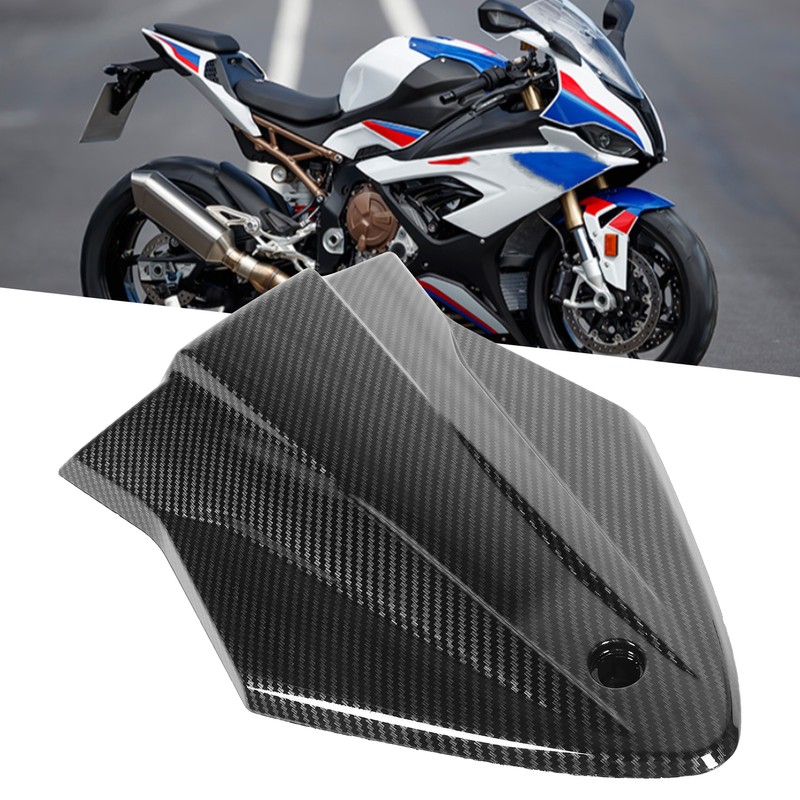 Carbon Fiber Style Motorcycle Passenger Seat Fairing with Mounting Accessory
