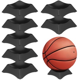 Tofficu 10 Piezas Base para Balones 7.2 cm, Mini Soporte de Plástico para Exhibir Pelotas de Béisbol, Tenis, Fútbol y Baloncesto, Porta Balón Autografiado para Colección y Repisa