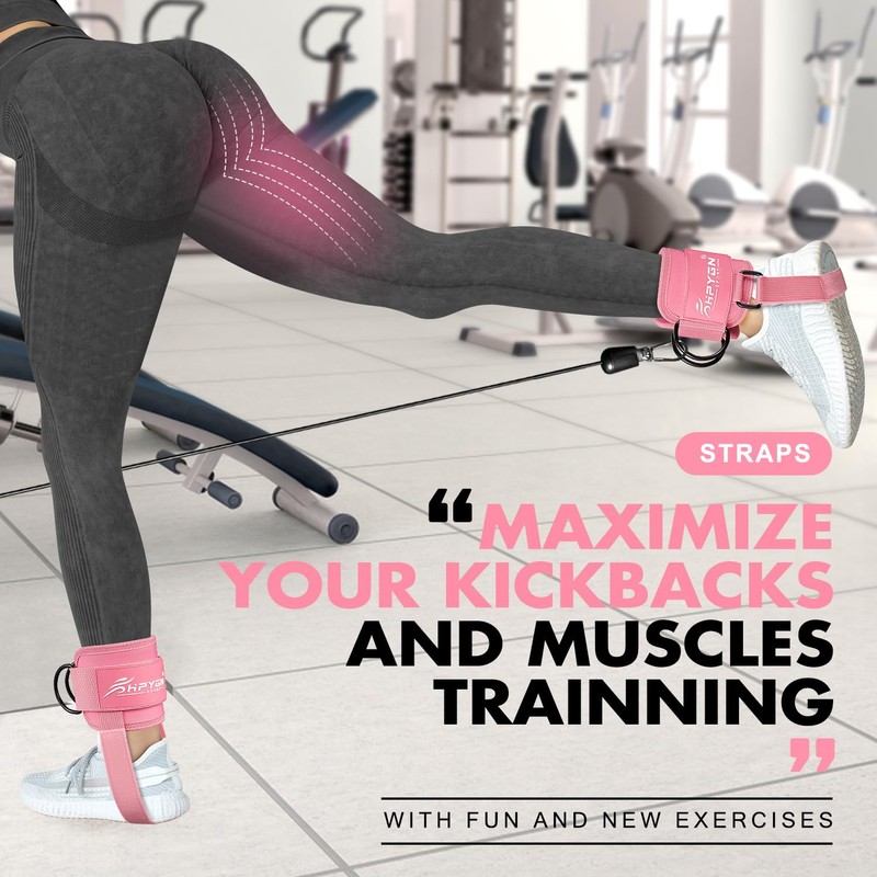 Ankle Strap for Cable Machine, Gym Ankle Straps for Working