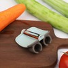 Alipis 4pcs Stainless Steel Finger Vegetable Peeler Ergonomic Design for
