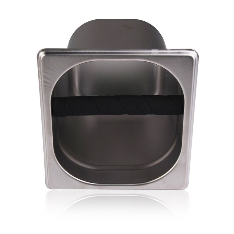 XLKJ Stainless steel knock container, coffee espresso tee container, knock