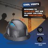 Acerpal Full Brim Vented Grey Silver Classic Carbon Fiber Design