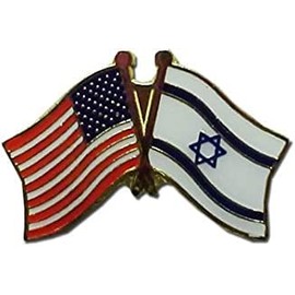 Israel - USA National Friendship Flag Lapel Pin