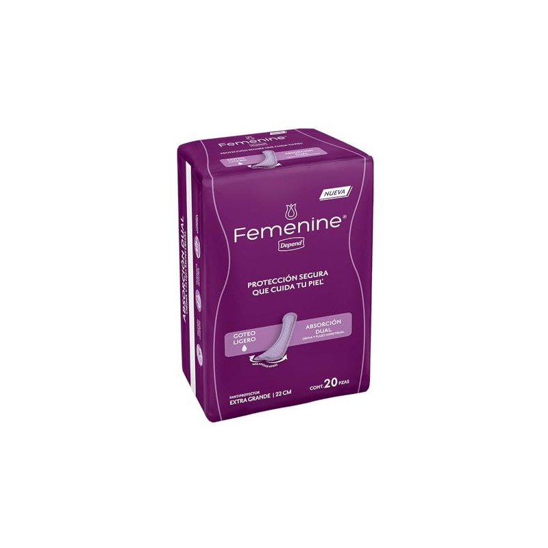 Depend Femenine Pantiprotectores Extra Largos XL