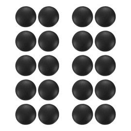 HARFINGTON 10 Pairs Glasses Ear Grip Silicone Round Type 12mm Eyeglasses Temple Grips Retainer Anti Slip Soft Eyeglass Ear Grips for Eyeglasses Sunglasses Sport Glasses, Black