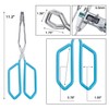 MSY BIGSUNNY Stainless Steel Scissor Tongs Heavy Duty Cooking Tongs