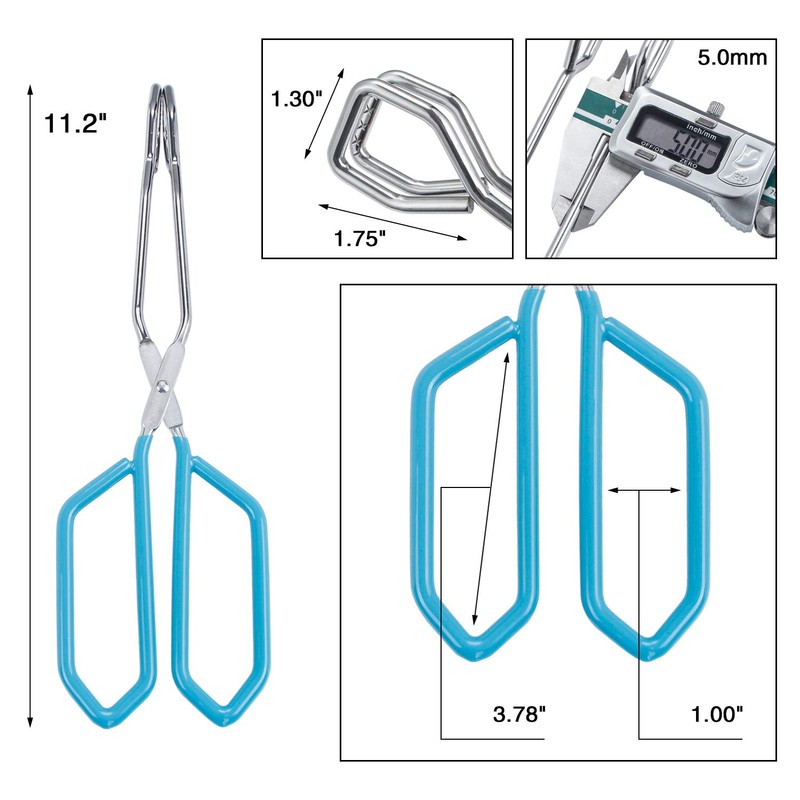MSY BIGSUNNY Stainless Steel Scissor Tongs Heavy Duty Cooking Tongs