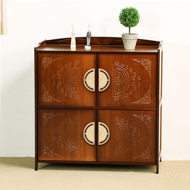 1 Set Chinese Classical Brass Handle Wardrobe Door Pulls Wine