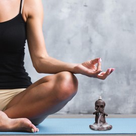 Waterfall Incense Burner - Backflow Incense Holder Skull Shape - Classic Style Home Decor Create Warm Atmosphere for Home Yoga Aromatherapy