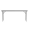 Flash Furniture Kathryn Commercial Grade 6-Foot Gray Plastic Folding Training