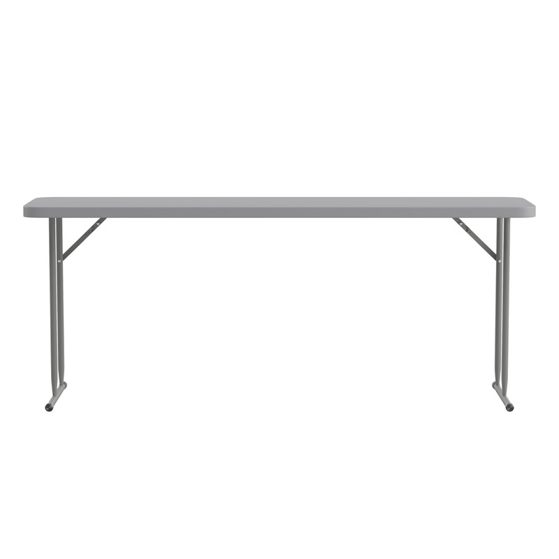 Flash Furniture Kathryn Commercial Grade 6-Foot Gray Plastic Folding Training