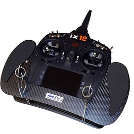 AHLTEC Spektrum IX12 / DX9 Carbon Transmitter Console with Standard Transmitter Bracket without Hand Rests