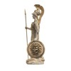 BeautifulGreekStatues Athena With Owl Medusa Holding Shield Greek Goddess Alabaster