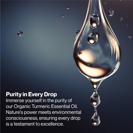 uh*Roh*Muh Organic Turmeric Essential Oil - 100% Pure and Natural - USDA Certified - Natural Elixir for Hair, Skin, Aromatherapy, and Massage with Warm, Earthy, Spicy Aroma1oz