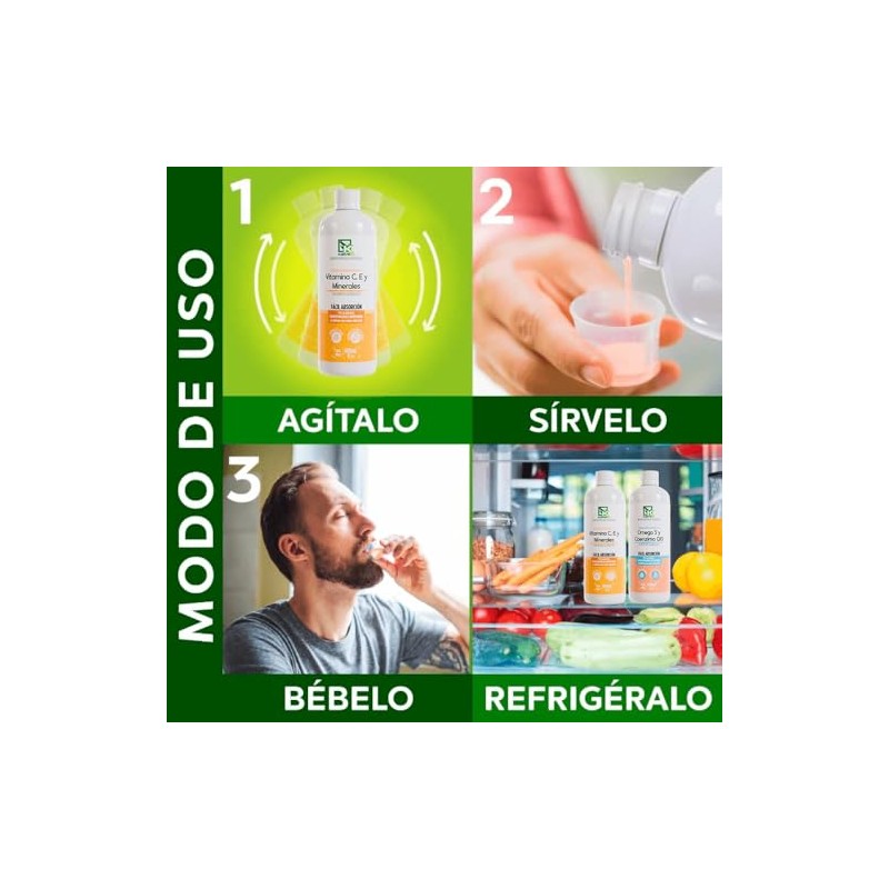 Vitamina C, Vitamina E y Minerales con Extracto de Hoja