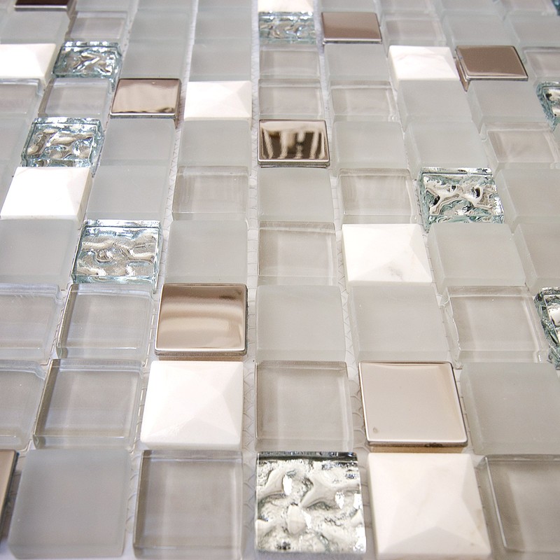 Simple Tile - 5 Sheets Glass and Stone Mosaic Tile