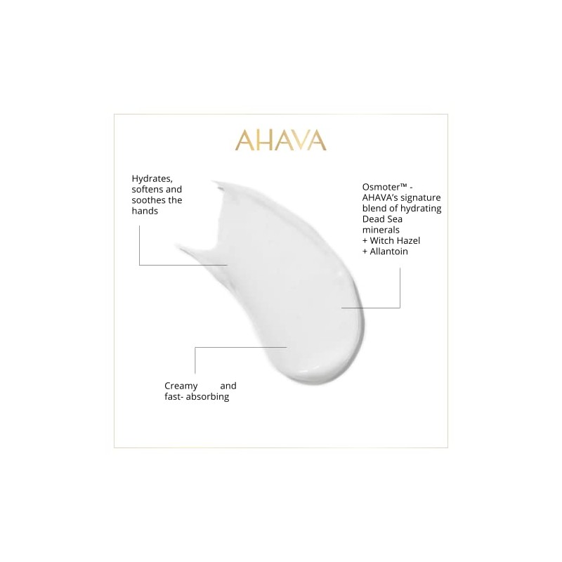 AHAVA Dead Sea Mineral Crema de manos, Original, Sin color,