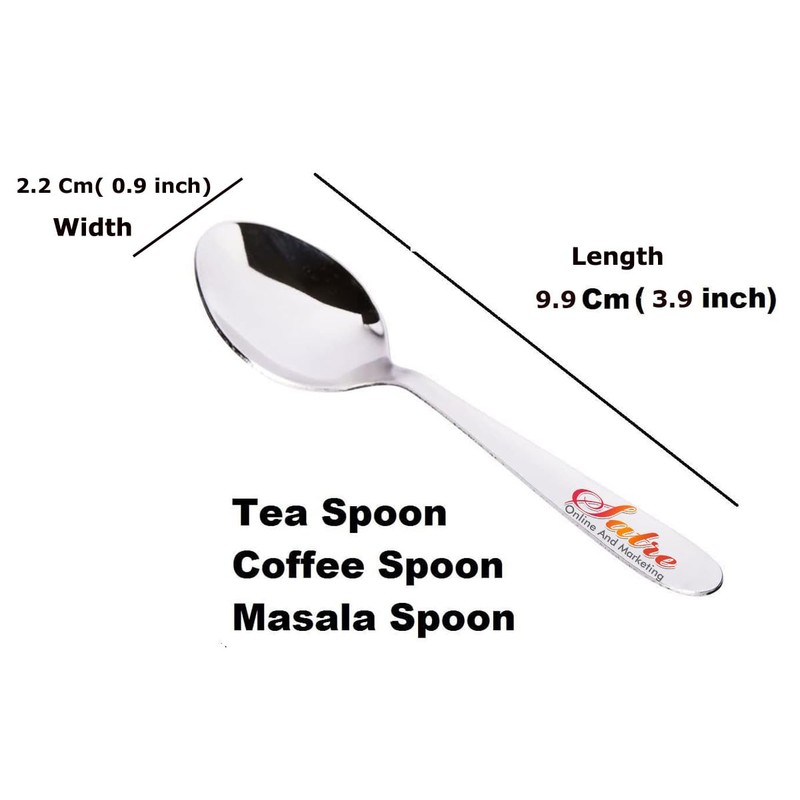 Stainless Steel Spice Containers Spoons Set of 18, Small Spoons,