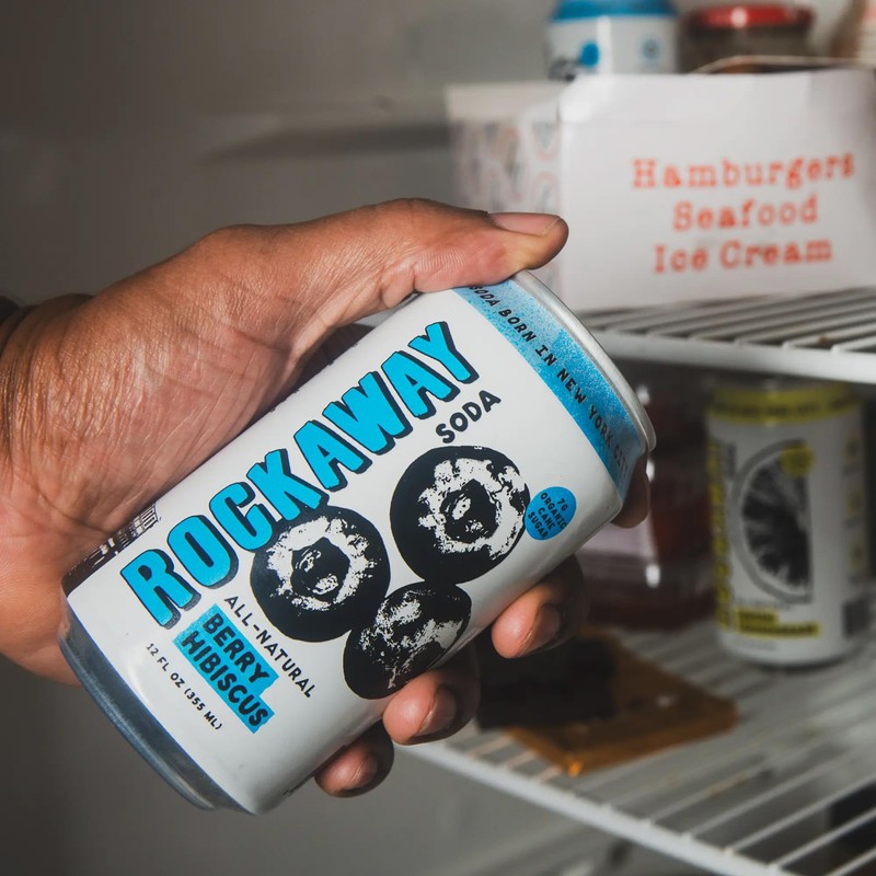 ROCKAWAY Berry Hibiscus Soda Drinks - Low calorie drinks made