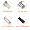 sourcing map 2pcs Double Face Small Plastic Metal Hammer 7"