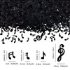 Keaziu 500PCS Music Confetti Music Notes Table Confetti Black Music