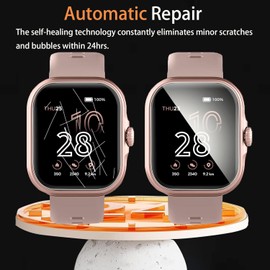 Lamshaw Compatible for IOWODO R30 Pro Smart Watch Screen Protector, [6 Pack] Full Coverage TPU Clear Film Compatible for IOWODO R30 Pro 1.85'' HD Smart Watch (6 Pack)