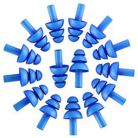 100 pares de tapones para los oídos de silicona suave, reutilizables, lavables, NRR 28 dB para dormir, natación, protección auditiva contra el ruido, conciertos de música, construcción, tiro, caza, deportes de motor