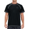Camisetas de natación para hombre, protección solar UPF 50+, playera
