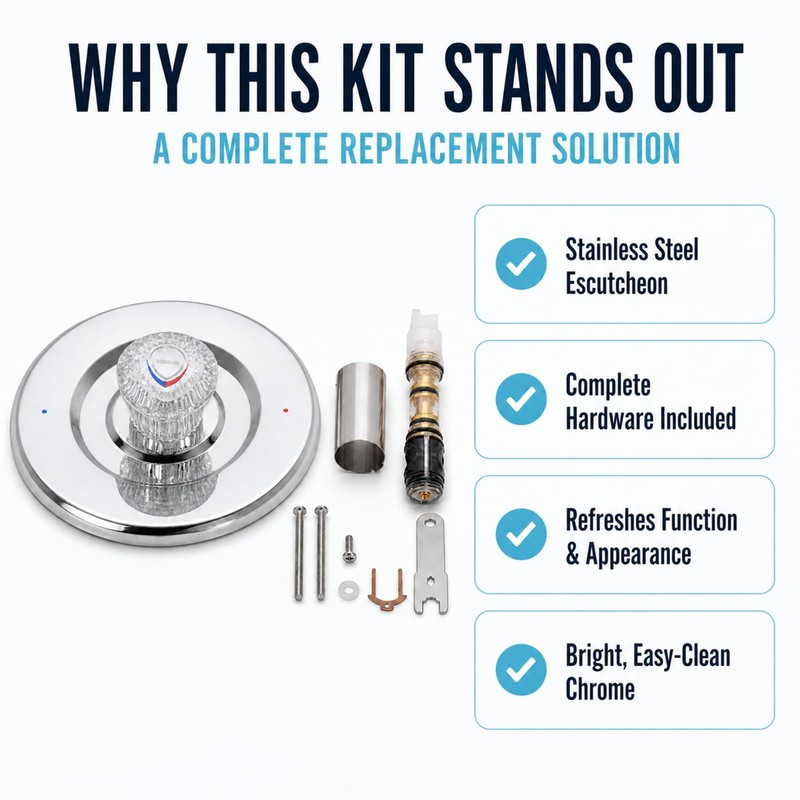 Shower Trim Kit, Compatible with Moen T470 Chateau Shower Trim