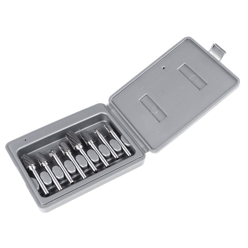 8PCS Set Stone Carving Set Tungsten Steel Rotary Polishing Rotary