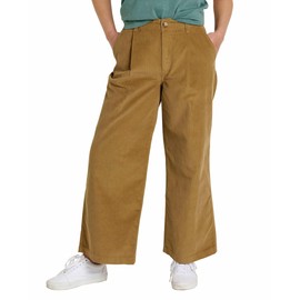 Toad&Co Scouter Cord Pleated Pull-On Pants Honey Brown LG (US 12-14)