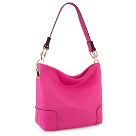 Montana West Hobo Bags for Women Top Handle Satchel Shoulder Ladies Bucket Purse Handbag,MWC-128BHPK