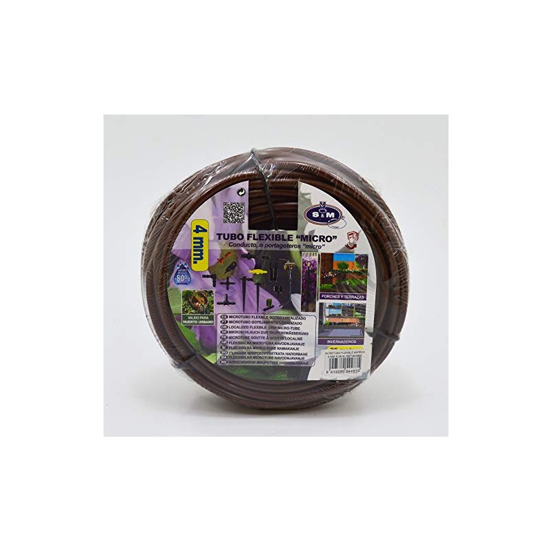 S&M 544835 Flexible micro tube 4 x 6 mm Brown