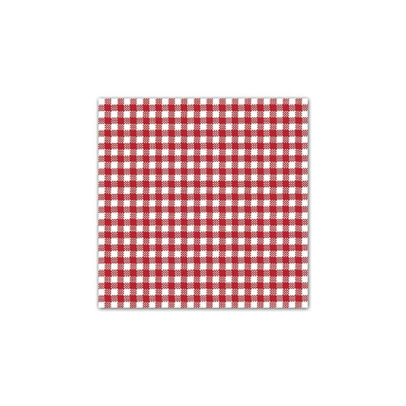 Ambiente Napkins Lunch 33 x 33 cm Vichy Small Red