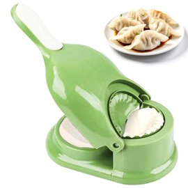 Qaestuan Dumpling Machine, Dumpling Maker, 2 in 1 Automatic Dumpling Machine, DIY Dumpling Skin Maker, Manual Dumpling Press, for Making Dumpling, Ravioli