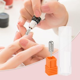 VOCOSTE Nail Drill Bit, Nail Drill, Nail Machine Bit, Nail Tool, Cuticle Treatment, Exfoliating, Polishing, Nail Polishing, For Home Salons, Nail Care, 1 Set, Silver