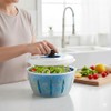 4All Salad Spinner Rotating Seive Easy Spin Centrifugal Dehydration Vegetable